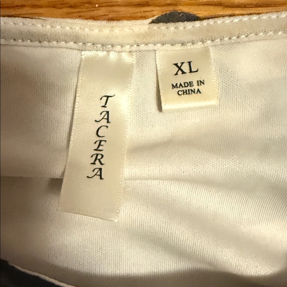 Tacera Black and White Diagonal Striped Mini Dress - Picture 2 of 3